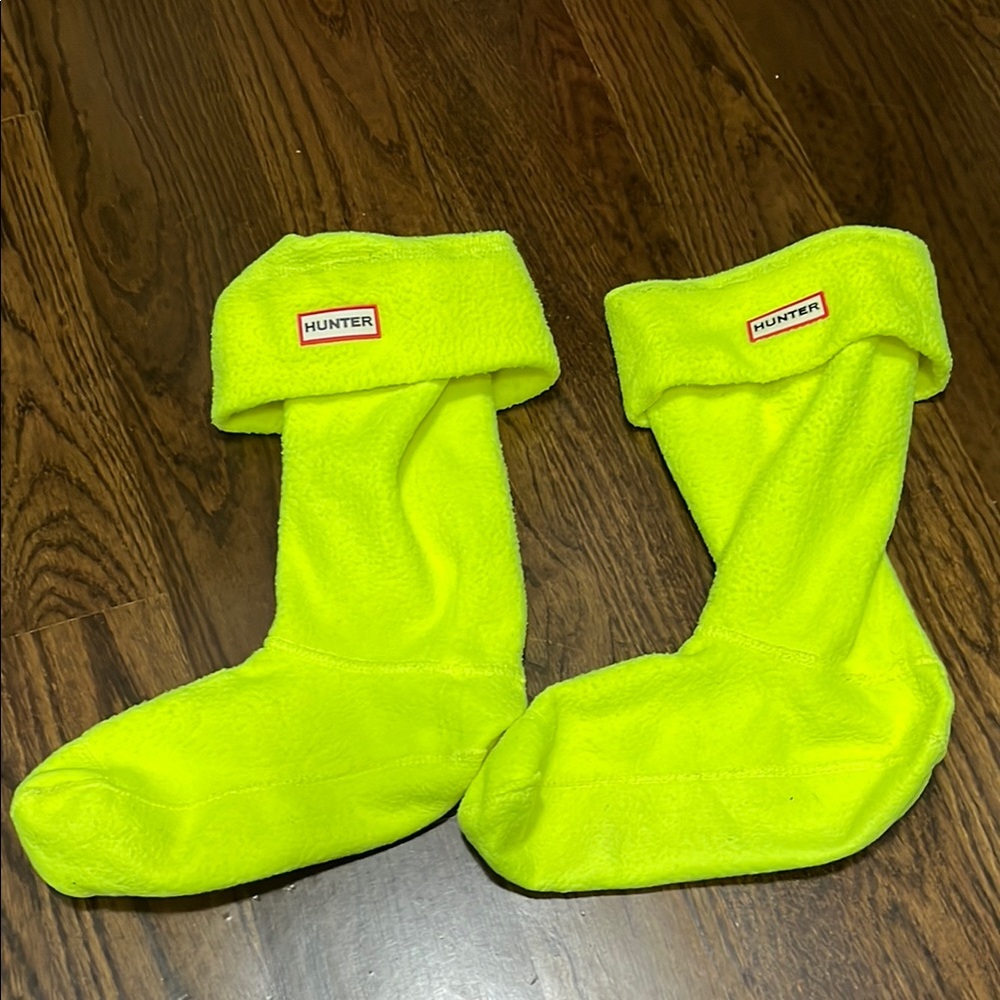 Hunter Neon Yellow Fleece Boot Liners